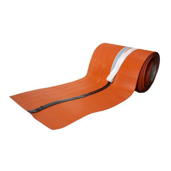 ziegelrotes Traufblech